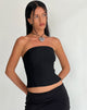 Bild von Maribaya Longline Korsett-Top in Schwarz