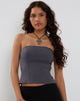Image of Maribaya Longline Korsett-Top in Anthrazit Soft Tailoring