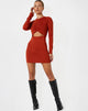 Image of Matilda Bodycon Kleid in Antik