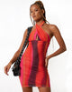 Image of Matita Bodycon-Kleid in solarisiertem Orange und Rosa