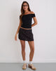 Bild von Haruto Skort in Ditsy Rose Garden Schwarz