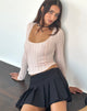 Bild von Melissa Textured Long Sleeve Top in Light Peach