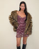 Micaya Minikleid in abstraktem Leo Spot