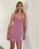 Image of Micaya Minikleid aus Mesh Mauve