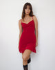 Micaya Minikleid mit rotem Herz aus beflocktem Mesh