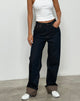 Bild von Mid Rise Turn Up Straight Jeans in Indigo