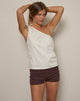 Image of Miringa Einärmeliges Top in Candy Stripe Gelb