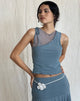 Bild von Moni Vest in Blau Grau Mesh