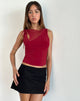 Bild von Moni Vest Top in Mesh Cherry