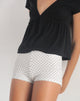 Bild von Eunia Short in Micro Polka Weiß
