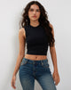 Bild von Monlo Vest Top aus Lycra Schwarz