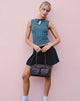 Image of Monsela Top in Mini Gingham Dunkelblau