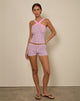 Bild von Eunia Micro Shorts in Nadelstreifen Rosa