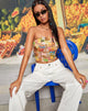 Bild von MOTEL X BARBARA Shae Bandeau Top in 90's Tropical Collage