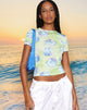 Bild von MOTEL X BARBARA Tika Top in Neon Brushstroke Floral
