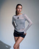 Image of Suzette Langärmeliges Top aus Silberkette