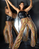 Bild von MOTEL X IRIS Herly Flare Hose in erdigem Farbverlauf