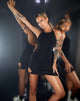 Bild von MOTEL X OLIVIA NEILL Tadria Bodycon Kleid aus Krepp Schwarz