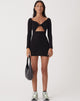 Bild von Motel X Olivia Neill Sadia Minikleid aus Krepp Schwarz