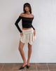 Bild von Cordelia Minirock in Crinkle Elfenbein