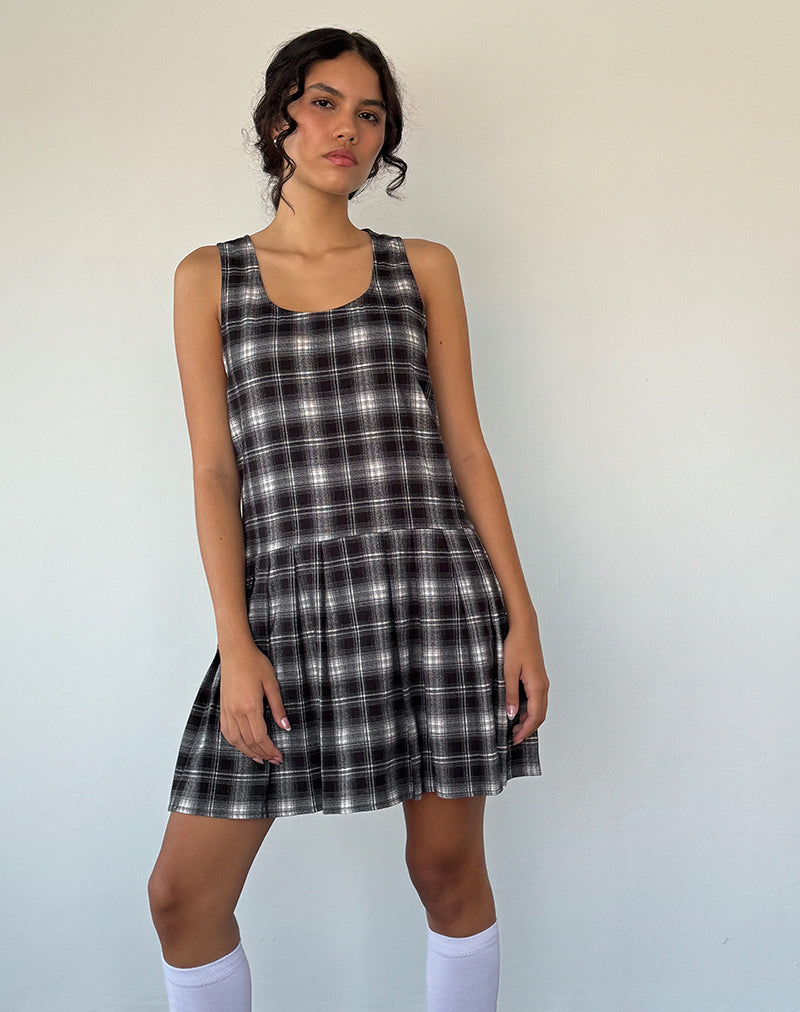 Namaya Minikleid in Schwarz-Weiß-Karo