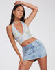 Bild von Nanda Crop Top in verwaschenem Pastell Floral