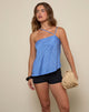Image of Narella Top aus Chiffonstreifen Blau