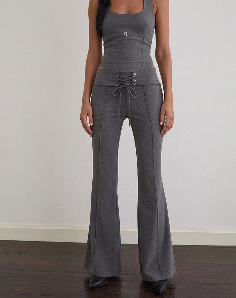 Zallen-Hose in Tailoring Charcoal
