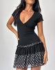 Navya Wickelminikleid in Basic Polka Schwarz