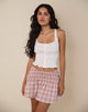 Bild von Nelesi Minirock in Basic Tartan Pink