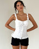 Bild von Neroli Korsett-Top in Broderie Weiß