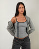 Image of Nilaso Vest Top in Grau mit Tapshoe-Bindung