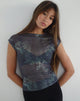 Bild von Nova Mesh Top in Faded Botanical Green