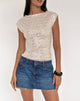 Bild von Nova Top in Pailletten Neutral