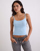 Bild von Ziva Knit Cami Vest Top in Blau