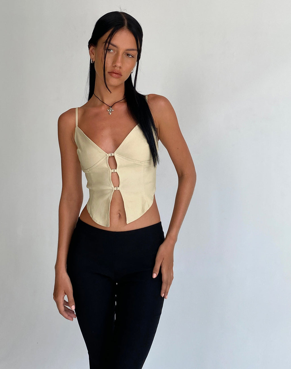 Oleta Cami Top in Creme