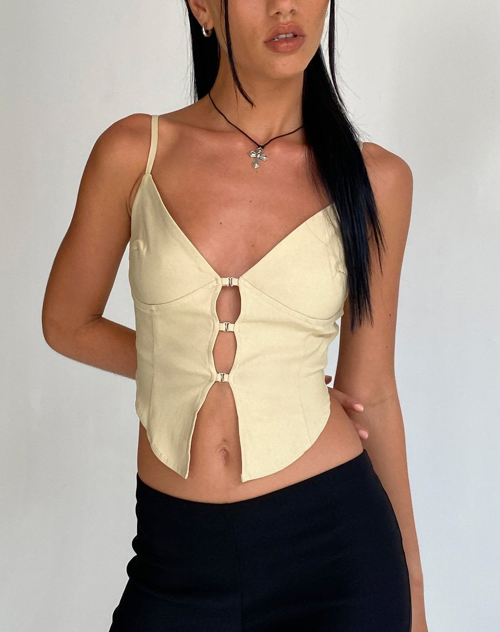 Oleta Cami Top in Creme