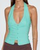 Bild von Oorja Neckholder-Top in Tailoring Aqua