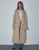 Image of Orcati Zweireihiger Trenchcoat in Tan