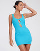 Bild von Ortaka Mini Dress in Rib Blue
