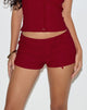Image of Lija Krawattengürtel Shorts in Tailoring Rot