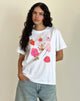 Bild von Oversized Basic Tee in Weiß Cuties