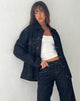 Bild von Oversized Denim Jacket in Indigo