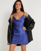 Bild von Paiva Slip Dress in Satin Spectrum Blau