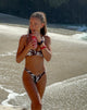 Bild von Farida Bikini-Unterteil in Braun und Elfenbein Doodle Swirl