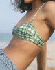 Image of Pali Bikinioberteil in Grün Tartan