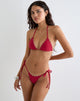 Bild von Lentra Bikinihöschen in Rot mit Nieten