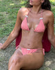 Image of Pami Bikini-Oberteil aus rotem Gingham mit Schleifen