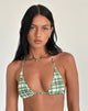 Image of Pami Bikinioberteil in Grün Tartan