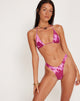 Bild von Fardia Bikini Bottom in Abstract Floral Pink